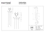 Lampa wisząca Maytoni Cascade IP20 3x MOD132PL-L36BSK1 | Mosiądz