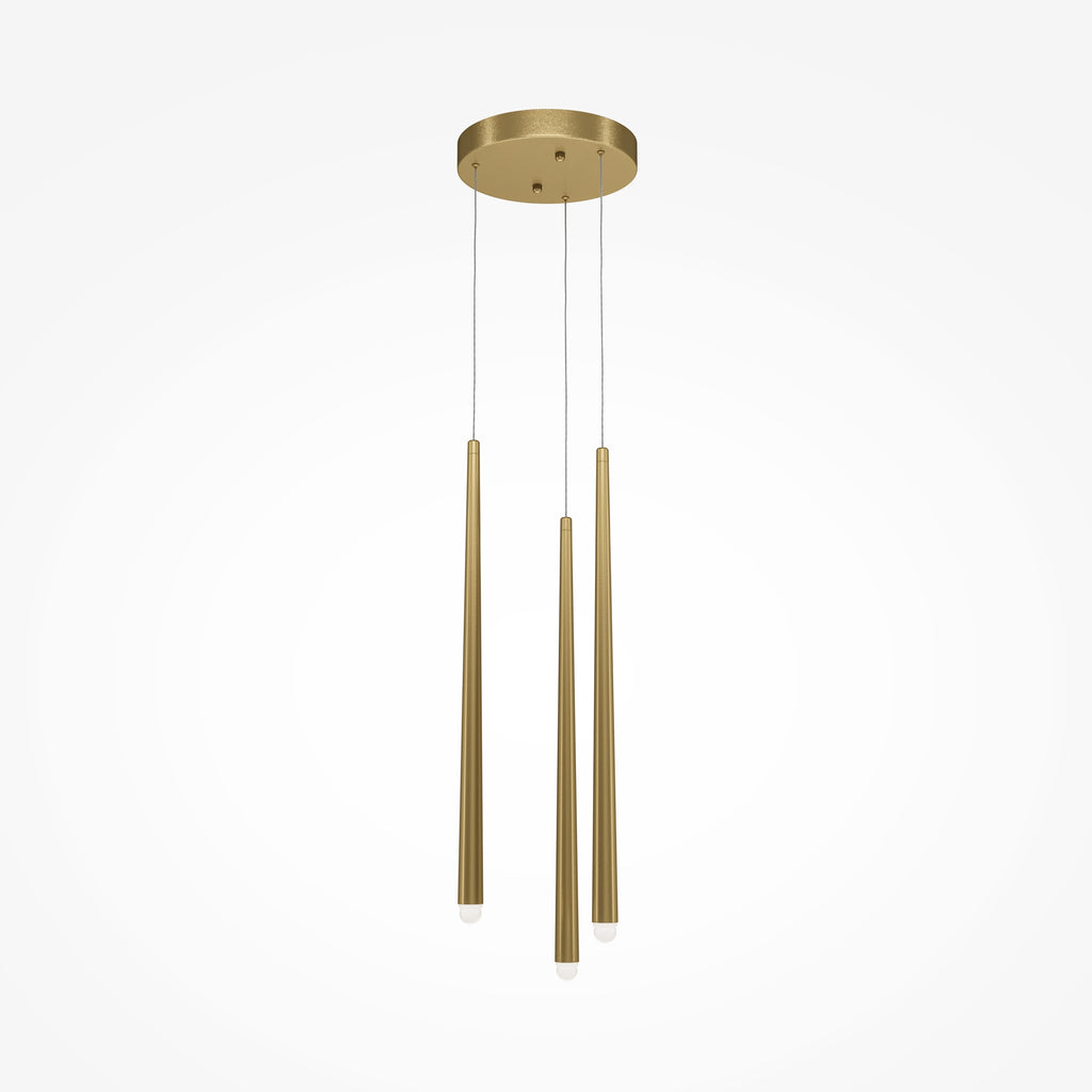 Lampa wisząca Maytoni Cascade IP20 3x MOD132PL-L36BSK1 | Mosiądz