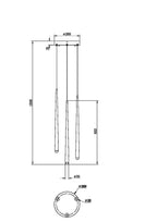 Lampa wisząca Maytoni Cascade IP20 x MOD132PL-L18BSK | Mosiądz
