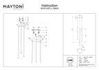 Lampa wisząca Maytoni Cascade IP20 x MOD132PL-L18BSK | Mosiądz