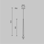 Lampa wisząca Maytoni Cascade IP20 x MOD132PL-L6BK | Czarny