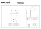 Lampa wisząca Maytoni Cerezo IP20 8xE14 MOD201PL-08N | Chrom
