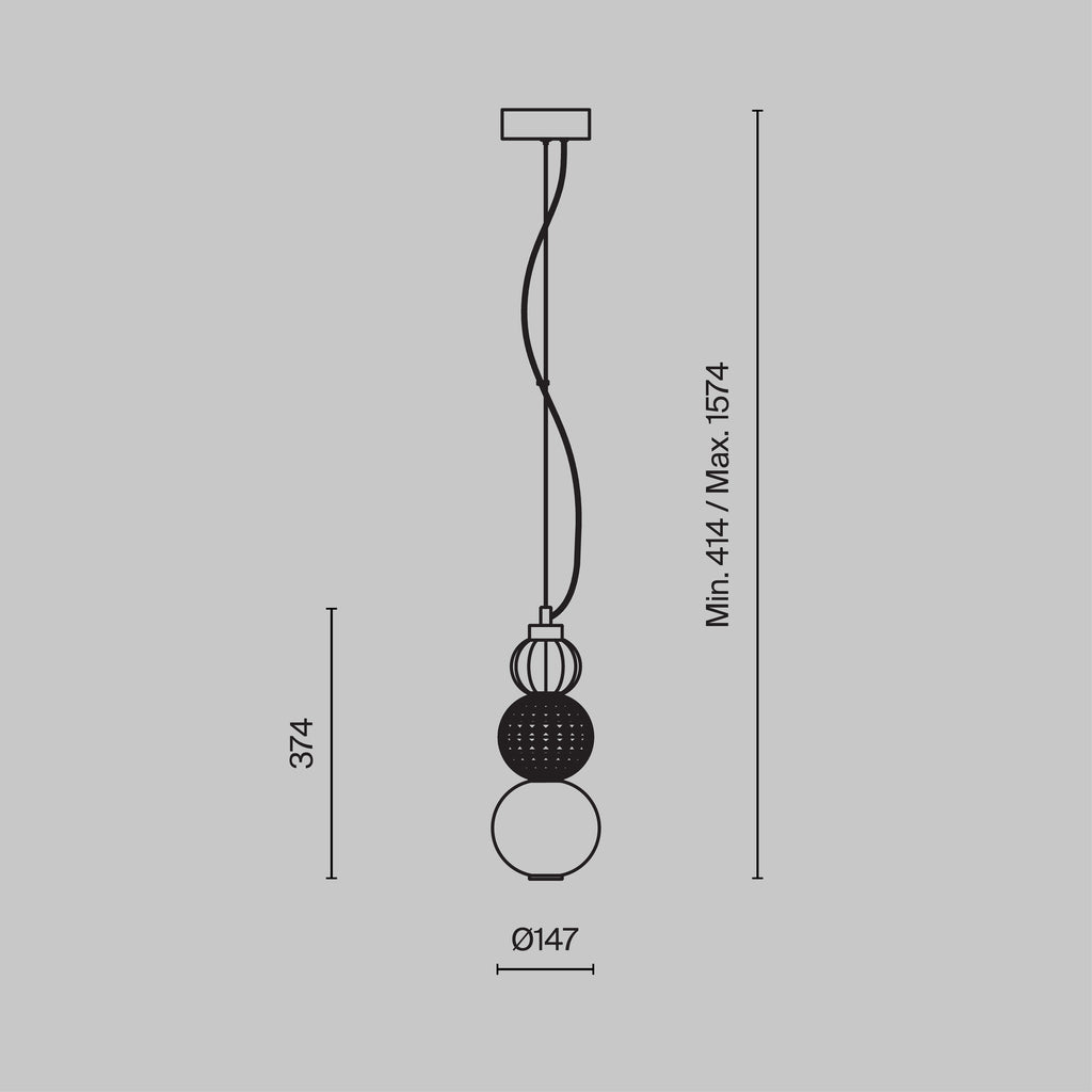 Lampa wisząca Maytoni Collar IP20 x P069PL-L16G3K | Złoto