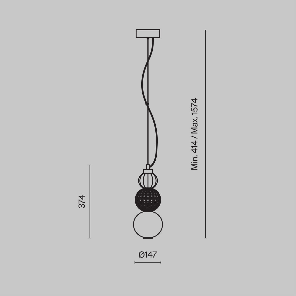 Lampa wisząca Maytoni Collar IP20 x P069PL-L16G3K | Złoto