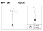 Lampa wisząca Maytoni Collar IP20 x P069PL-L16G3K | Złoto