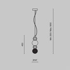 Lampa wisząca Maytoni Collar IP20 x P069PL-L17CH3K | Chrom