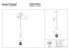 Lampa wisząca Maytoni Collar IP20 x P069PL-L17CH3K | Chrom