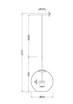 Lampa wisząca Maytoni Cometa IP20 x MOD056PL-L12G3K | Złoto