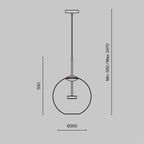 Lampa wisząca Maytoni Cometa IP20 x MOD056PL-L12G3K | Złoto