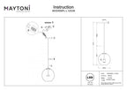 Lampa wisząca Maytoni Cometa IP20 x MOD056PL-L12G3K | Złoto