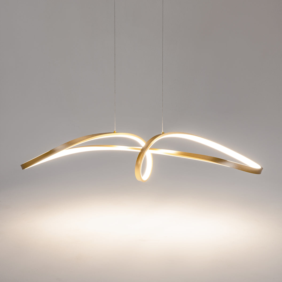 Lampa wisząca Maytoni Curve IP20 x MOD156PL-L52G4K | Złoto