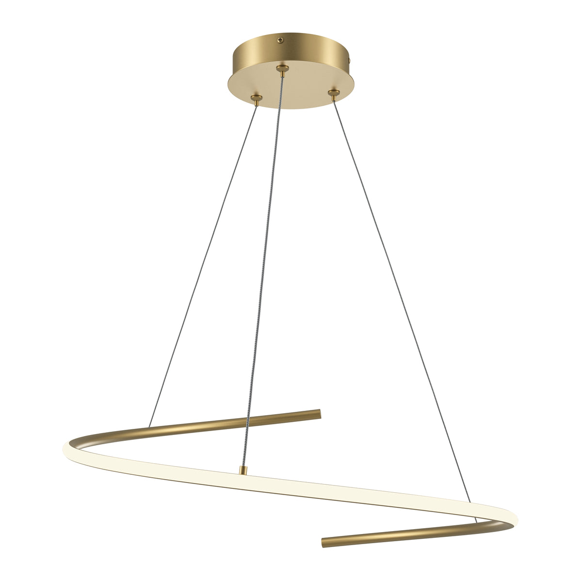 Lampa wisząca Maytoni Curve IP20 x MOD242PL-L33BSK | Mosiądz