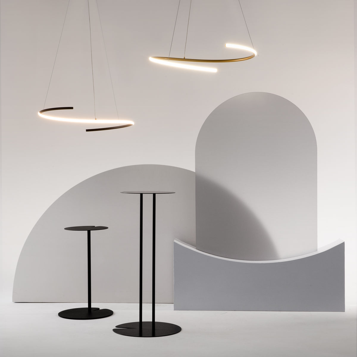 Lampa wisząca Maytoni Curve IP20 x MOD242PL-L33BSK | Mosiądz