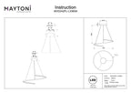 Lampa wisząca Maytoni Curve IP20 x MOD242PL-L33BSK | Mosiądz