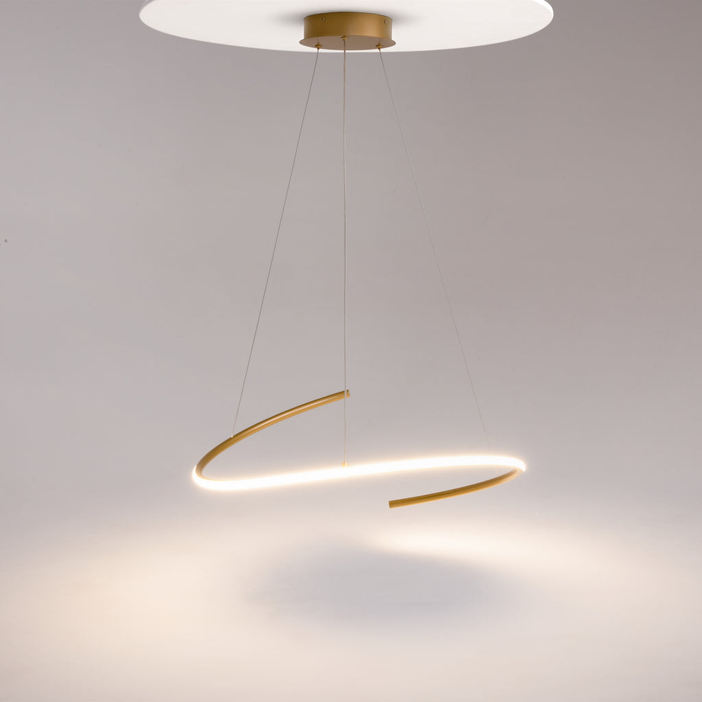 Lampa wisząca Maytoni Curve IP20 x MOD242PL-L33BSK | Mosiądz