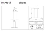 Lampa wisząca Maytoni Curve IP20 x MOD243PL-L18BK | Czarny