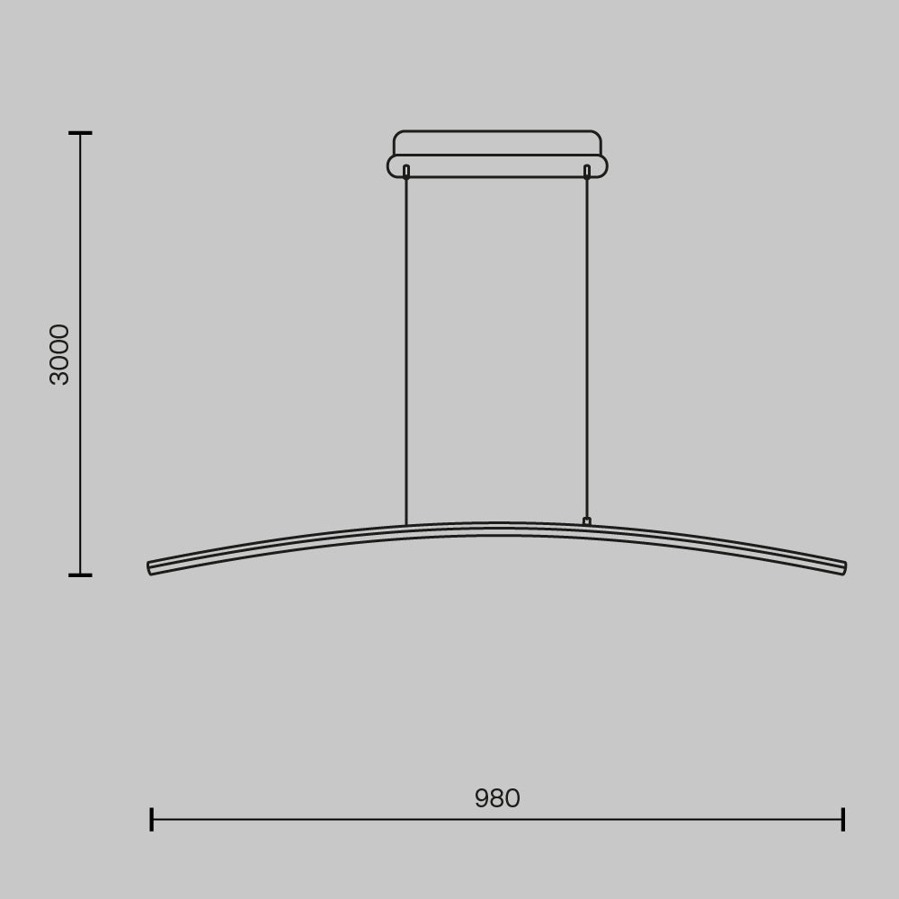 Lampa wisząca Maytoni Curve IP20 x MOD243PL-L18BSK | Mosiądz