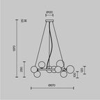 Lampa wisząca Maytoni Dallas IP20 11xG9 MOD545PL-11BS | Złoto