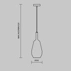 Lampa wisząca Maytoni Duality IP20 1xE27 MOD271PL-01B7 | Czarny