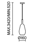 Lampa wisząca Maytoni Duality IP20 1xE27 MOD271PL-01B7 | Czarny