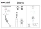 Lampa wisząca Maytoni Dynamics IP20 1xGU10 MOD326PL-01MG | Złoto