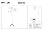 Lampa wisząca Maytoni El IP20 x MOD041PL-L15TR3K | Czarny