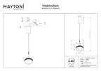 Lampa wisząca Maytoni El IP20 x MOD041PL-L15WG3K | Czarny