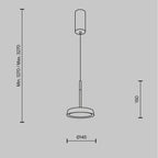 Lampa wisząca Maytoni El IP20 x MOD041PL-L15WG3K | Czarny