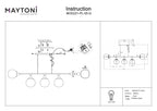 Lampa wisząca Maytoni Erich IP20 5xE14 MOD221-PL-05-G | Mosiądz