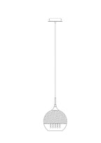 Lampa wisząca Maytoni Fermi IP20 1xE27 P140-PL-110-1-G | Złoto