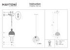 Lampa wisząca Maytoni Fermi IP20 1xE27 P140-PL-110-1-G | Złoto