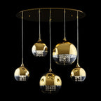 Lampa wisząca Maytoni Fermi IP20 5xE27 P140-PL-170-5-G | Złoto