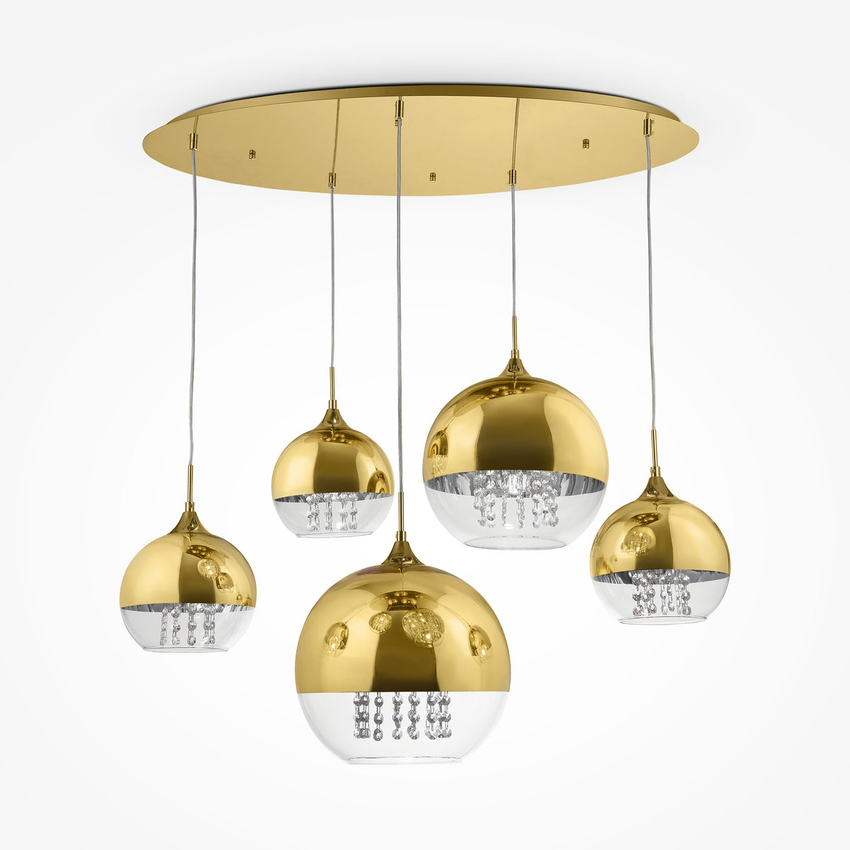 Lampa wisząca Maytoni Fermi IP20 5xE27 P140-PL-170-5-G | Złoto