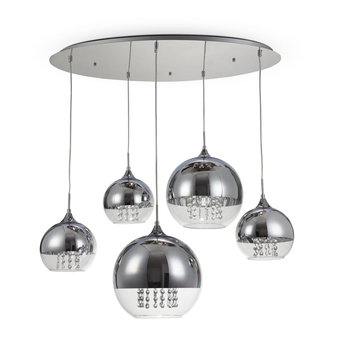 Lampa wisząca Maytoni Fermi IP20 5xE27 P140-PL-170-5-N | Nikiel