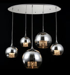 Lampa wisząca Maytoni Fermi IP20 5xE27 P140-PL-170-5-N | Nikiel