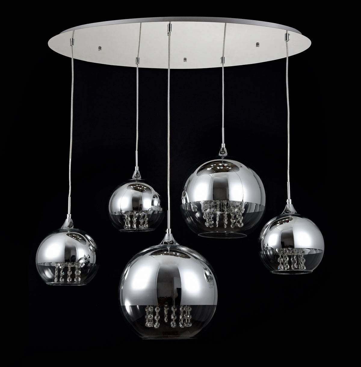 Lampa wisząca Maytoni Fermi IP20 5xE27 P140-PL-170-5-N | Nikiel