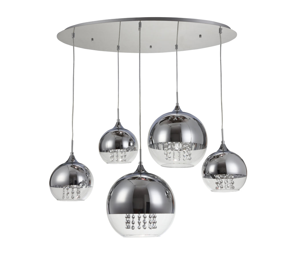 Lampa wisząca Maytoni Fermi IP20 5xE27 P140-PL-170-5-N | Nikiel