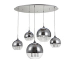 Lampa wisząca Maytoni Fermi IP20 5xE27 P140-PL-170-5-N | Nikiel