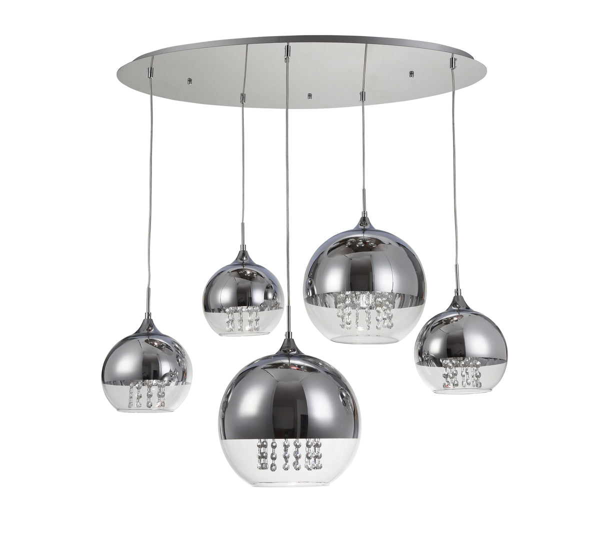 Lampa wisząca Maytoni Fermi IP20 5xE27 P140-PL-170-5-N | Nikiel
