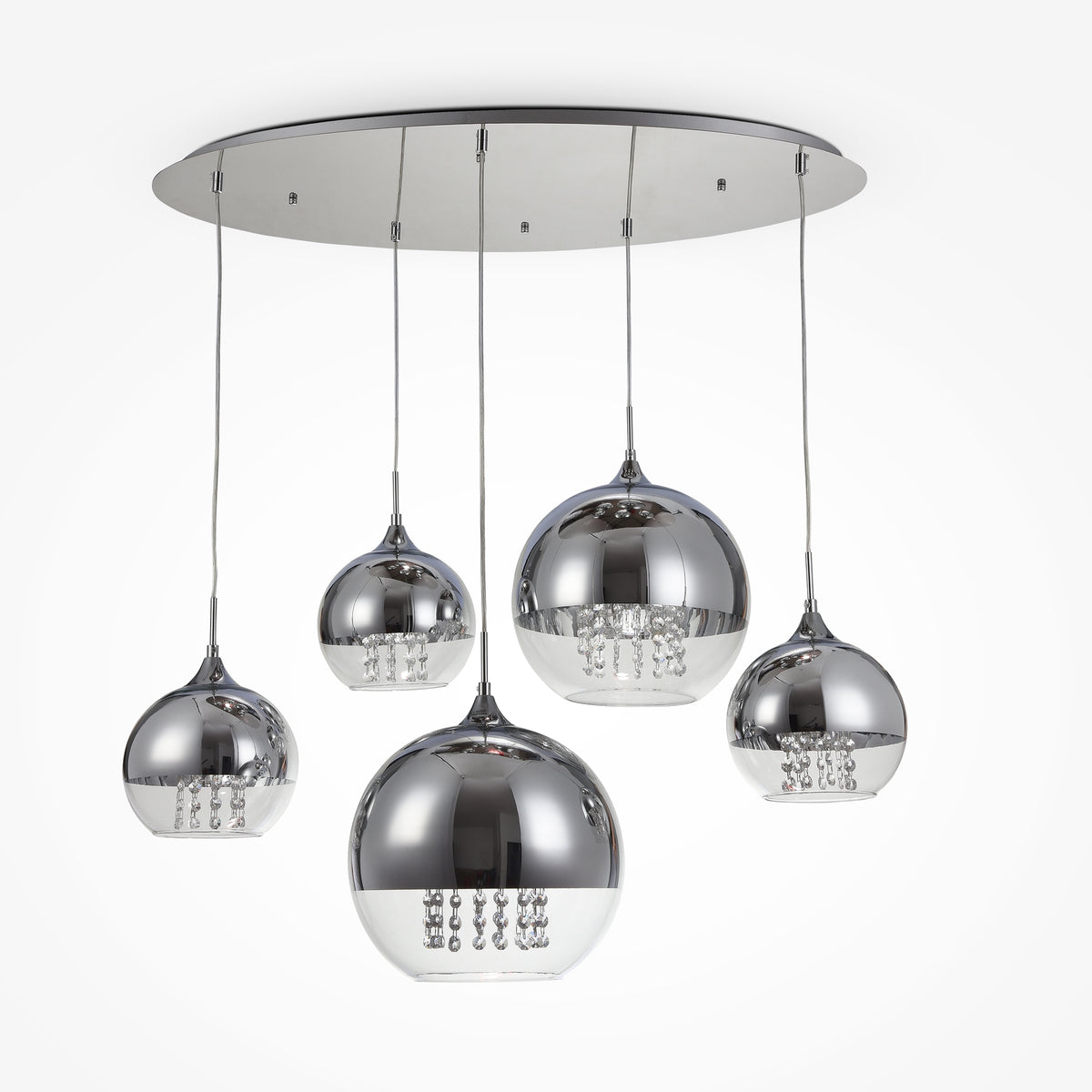 Lampa wisząca Maytoni Fermi IP20 5xE27 P140-PL-170-5-N | Nikiel