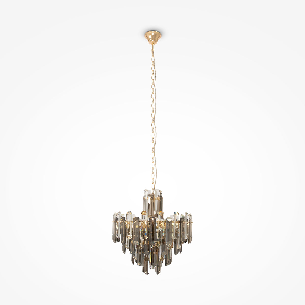 Lampa wisząca Maytoni Flare IP20 6xE14 DIA200PL-06G | Złoto
