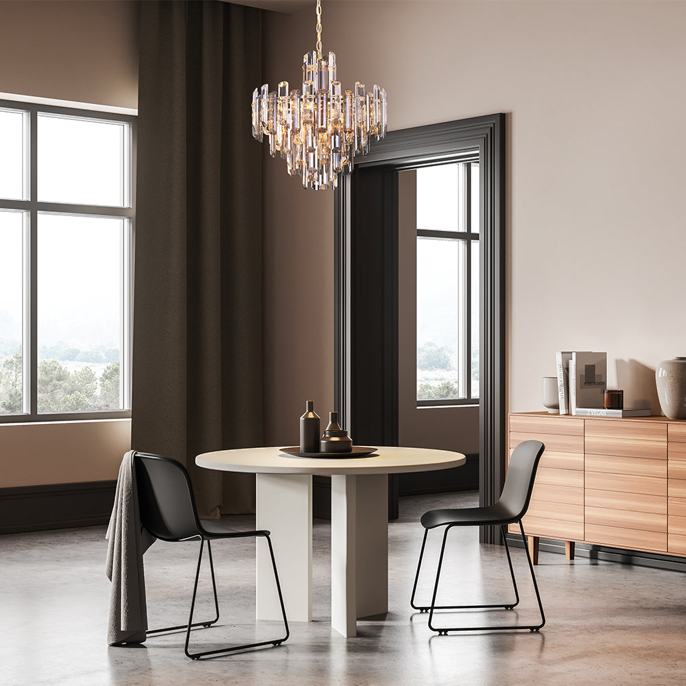 Lampa wisząca Maytoni Flare IP20 6xE14 DIA200PL-06G | Złoto