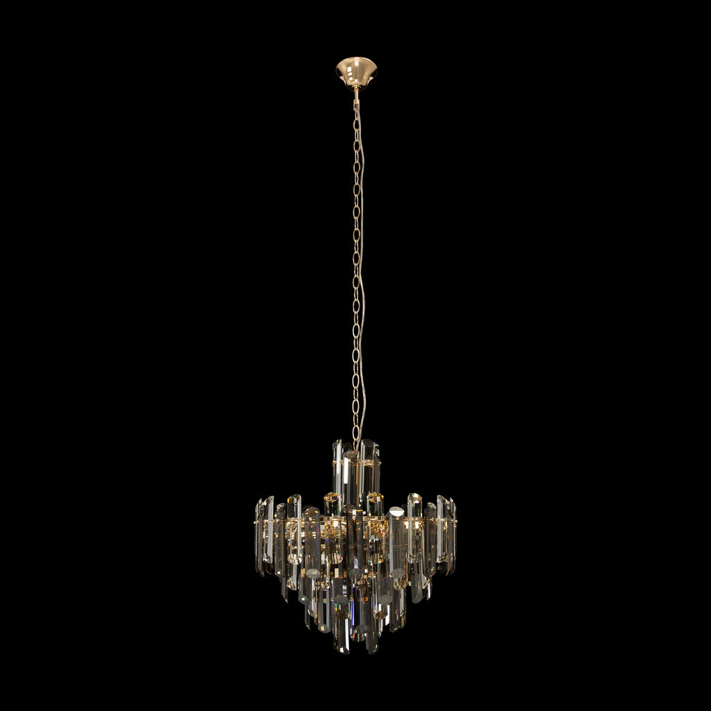 Lampa wisząca Maytoni Flare IP20 6xE14 DIA200PL-06G | Złoto