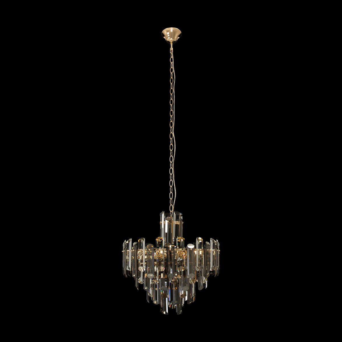 Lampa wisząca Maytoni Flare IP20 6xE14 DIA200PL-06G | Złoto