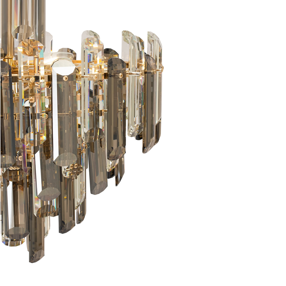 Lampa wisząca Maytoni Flare IP20 6xE14 DIA200PL-06G | Złoto