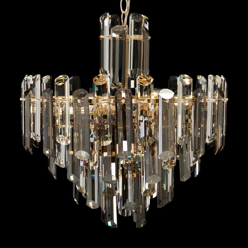 Lampa wisząca Maytoni Flare IP20 6xE14 DIA200PL-06G | Złoto