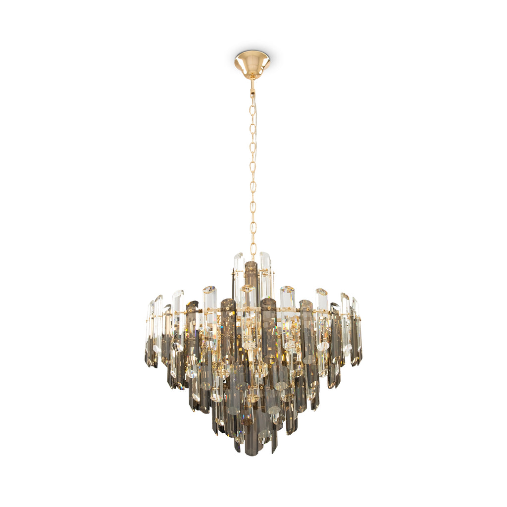 Lampa wisząca Maytoni Flare IP20 8xE14 DIA200PL-08G | Złoto