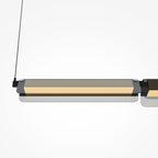 Lampa wisząca Maytoni Flat IP20 x MOD296PL-L20BS3K | Czarny i mosiądz