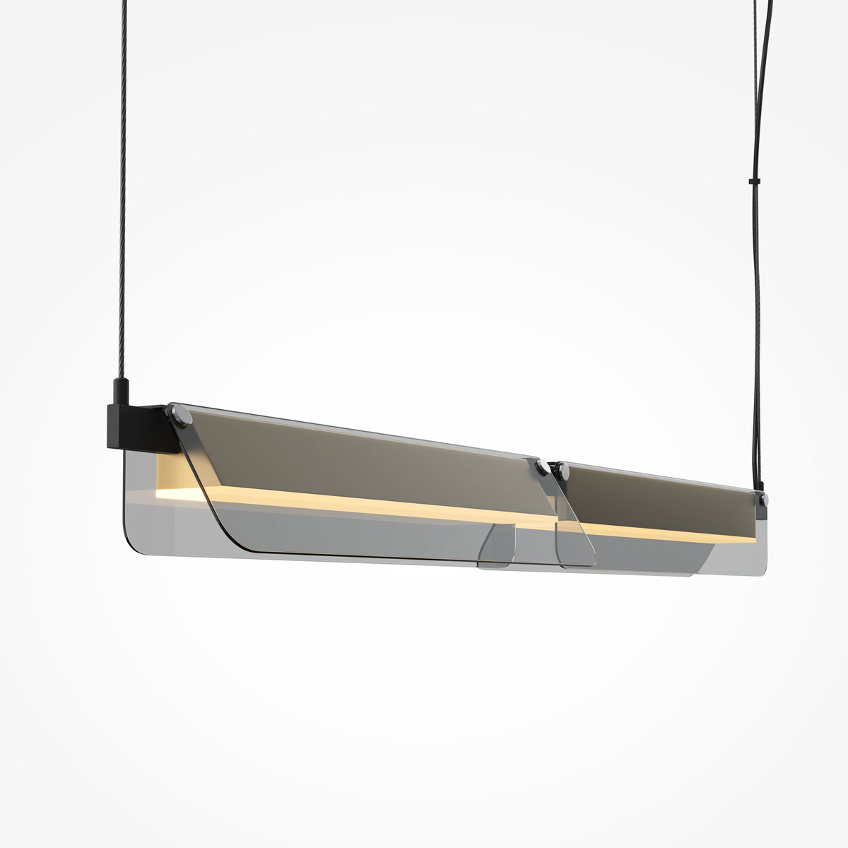 Lampa wisząca Maytoni Flat IP20 x MOD296PL-L20BS3K | Czarny i mosiądz