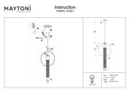 Lampa wisząca Maytoni Flusso IP20 1xGU10 P095PL-01BZ1 | Brązowy